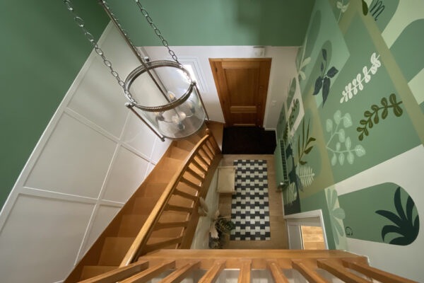 entrée-escalier-fresque